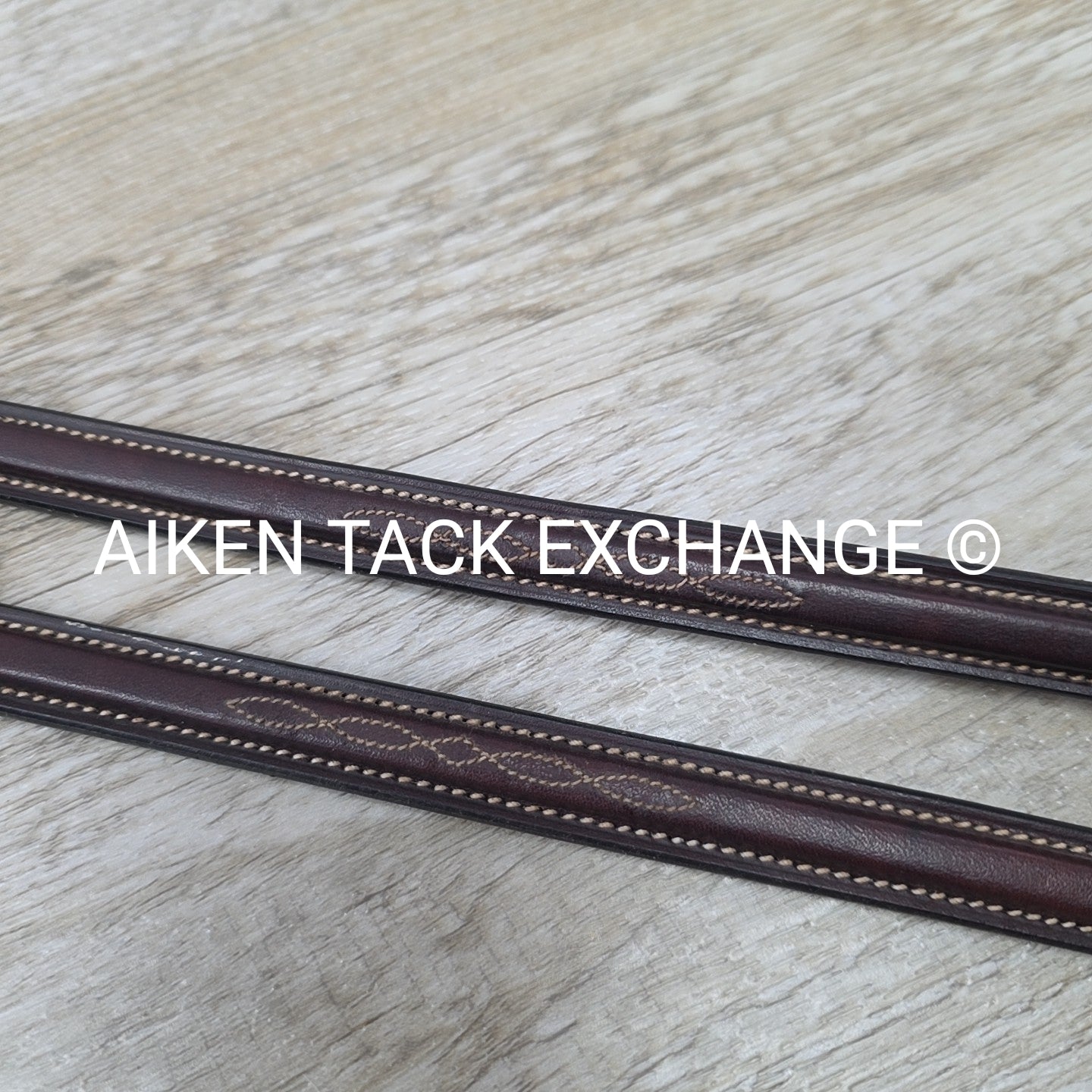 Harmohn Kraft Americana Fancy Stitched Laced Reins, Brown, 56"