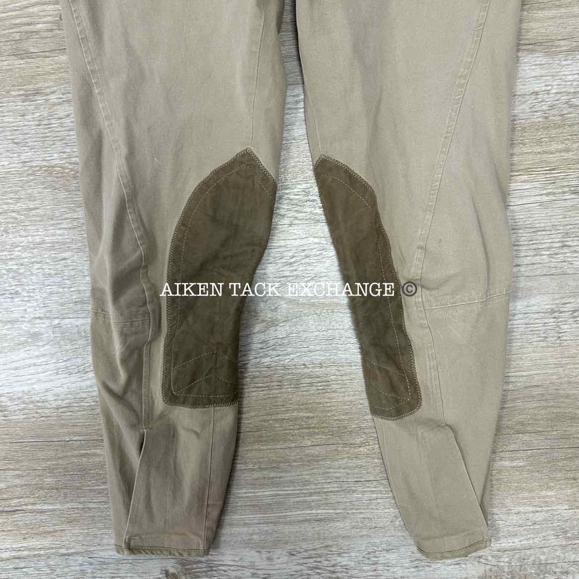 Tailored Sportsman Side Zip Knee Patch Breeches, Size 32