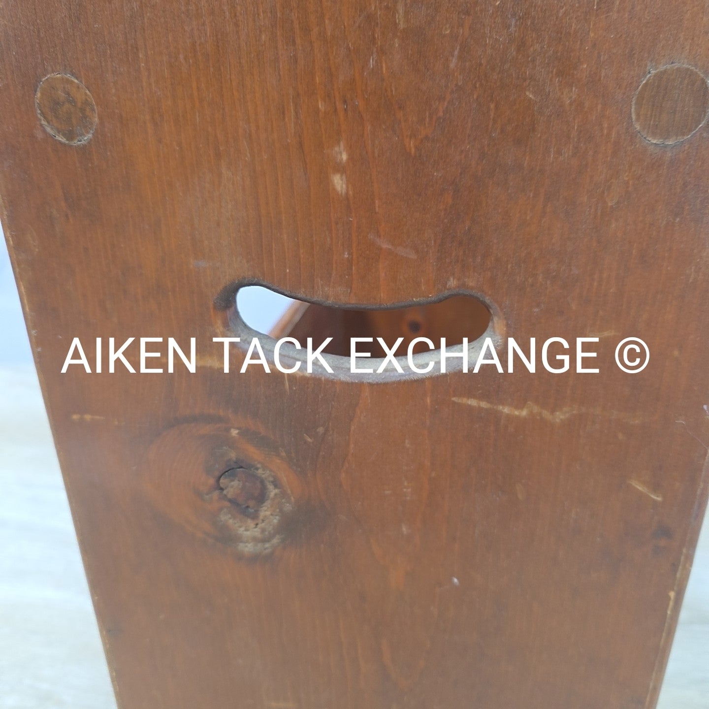 Wood Saddle Stand Tack Box