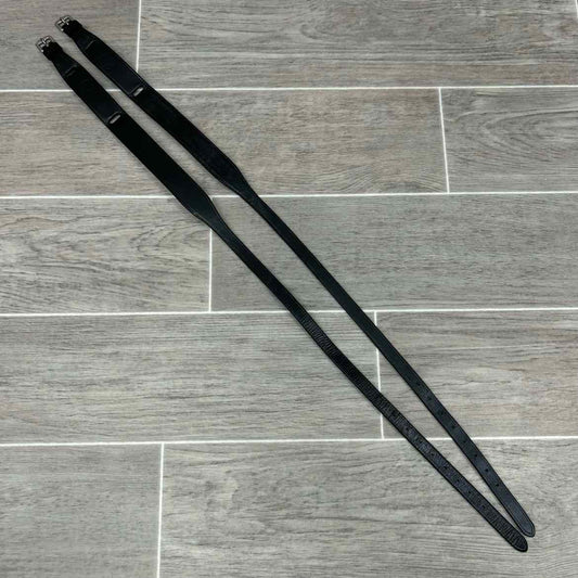 Dover Saddlery Garter Jodphur Straps, Black, Size Medium