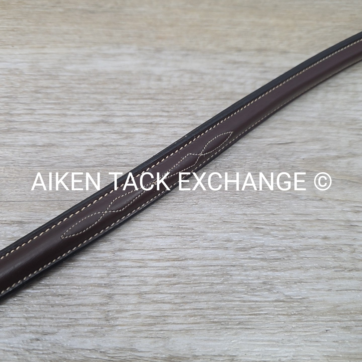 KL Select Black Oak Fancy Stitched Bridle with Matching Laced Reins, Brown, Cob