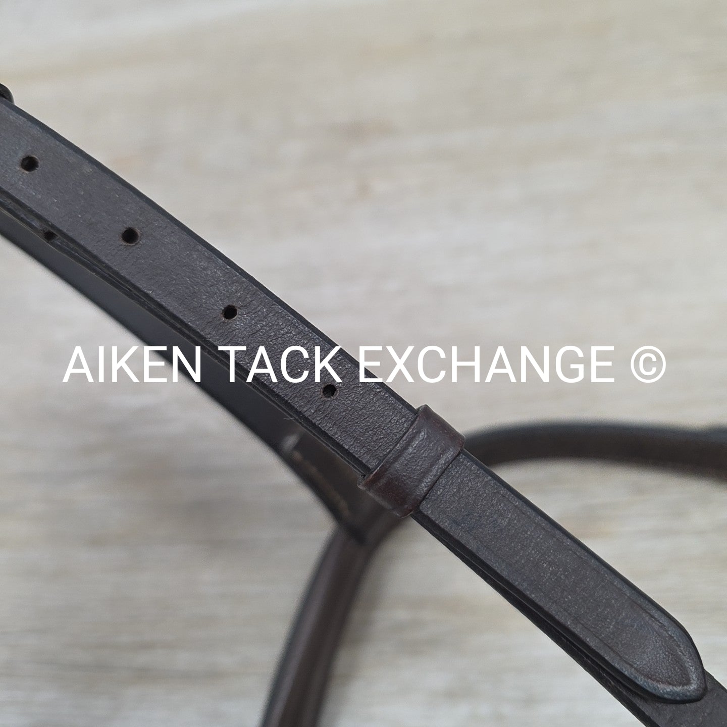Padded Fancy Stitch Noseband, Brown, Size Full