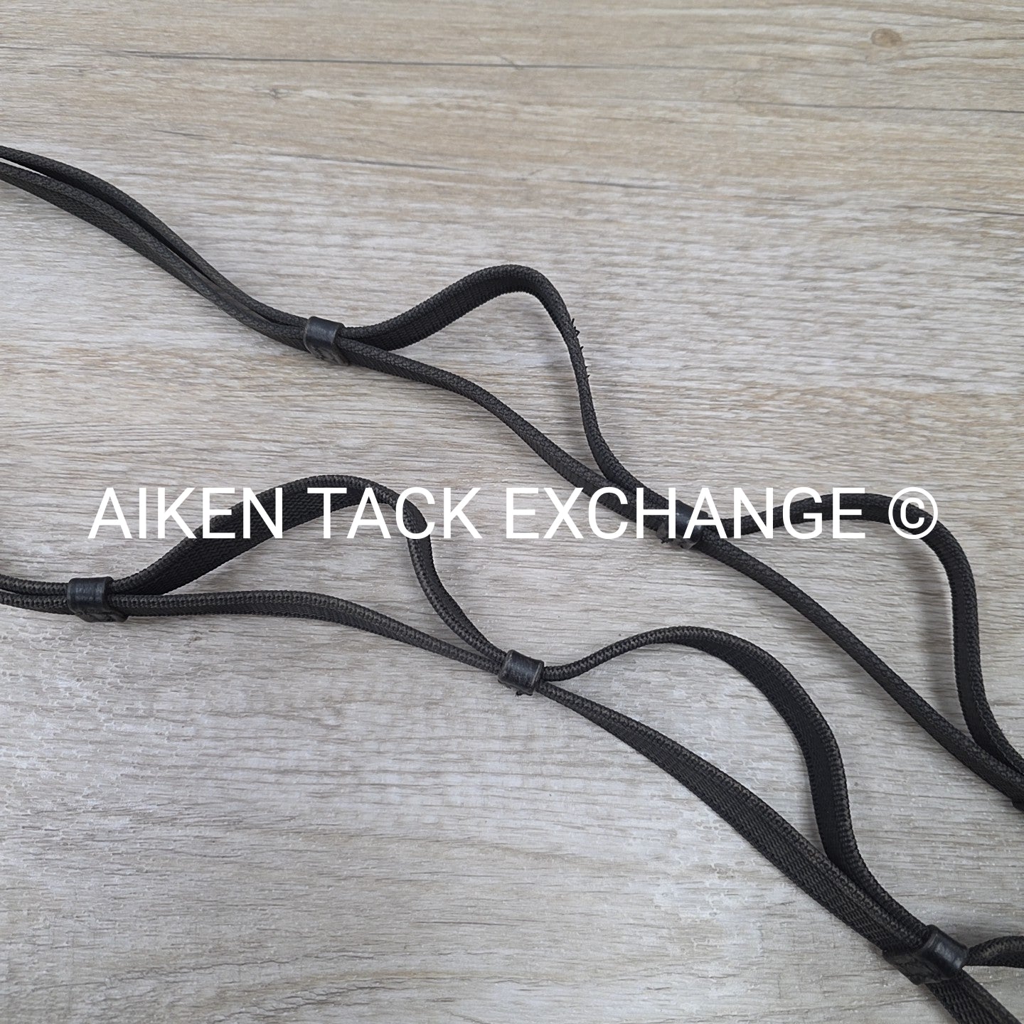 Double Layer Grip Anti-Slip Reins with Hand Loops, Black, 54"