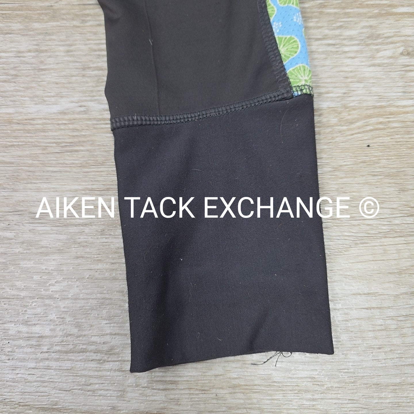 TuffRider Athena EquiCool Silicone Grip Knee Patch Tights, Size Large