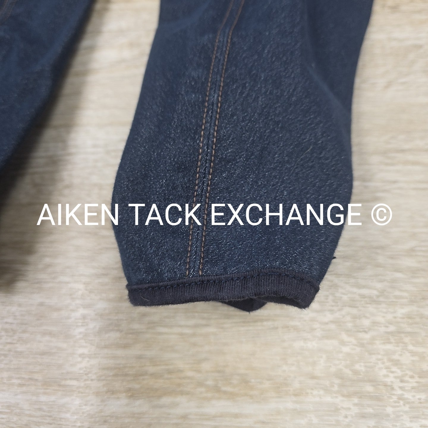 On Course Denim Knee Patch Breeches, Size 26