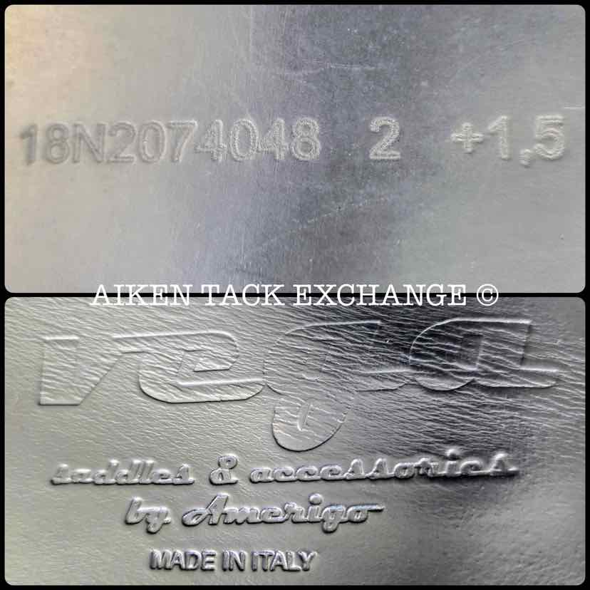 **SOLD** 2008 Amerigo Vega Dressage Saddle, 18" Seat, M/MW Tree, Wool Flocked Panels