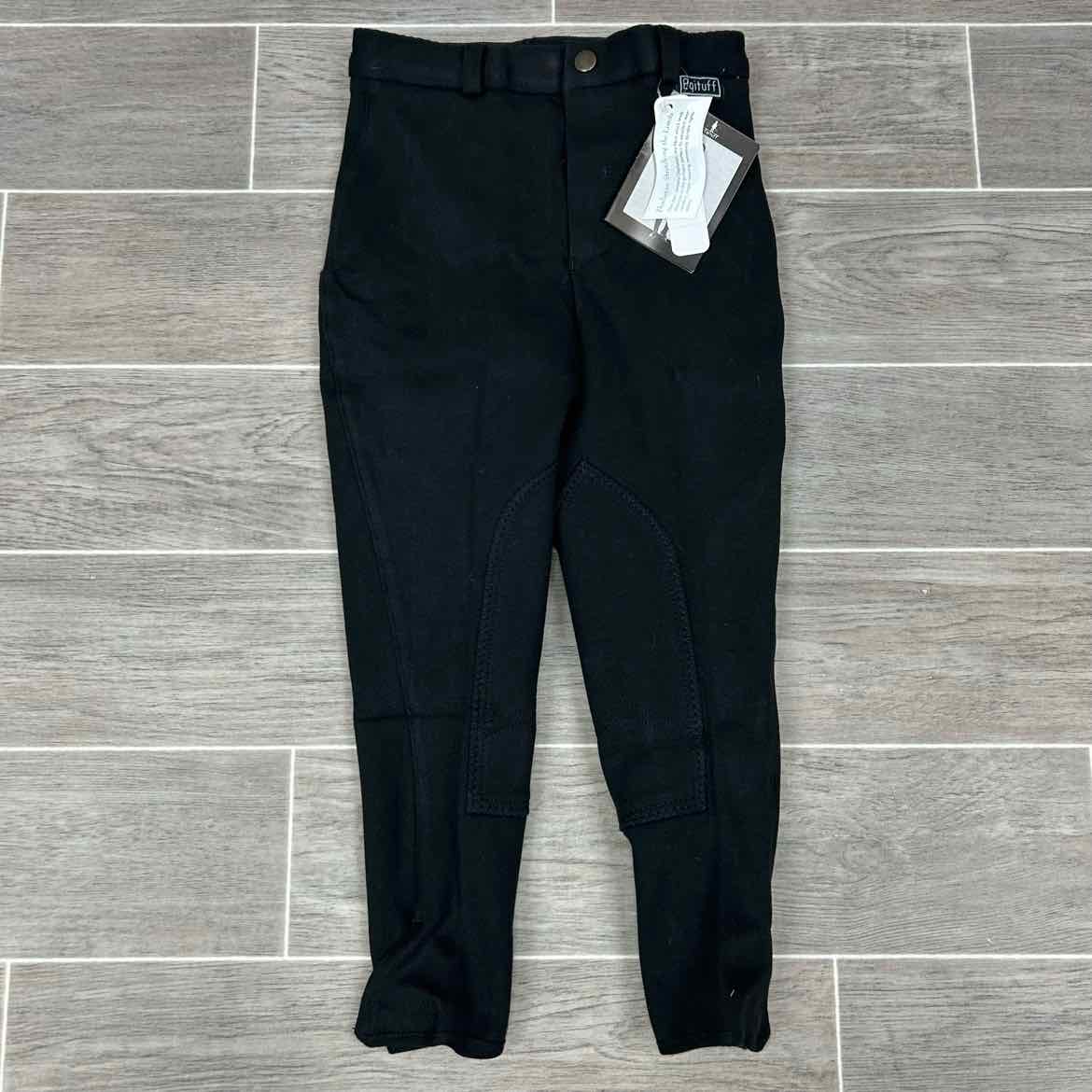 Eqituff Children's Knee Patch Breeches, Black, Size 6, Brand New