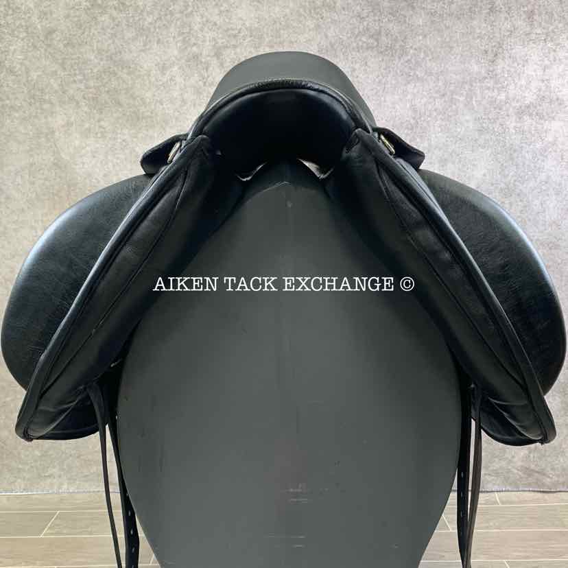 2016 Custom Saddlery Wolfgang Matrix Monoflap Dressage Saddle, 17.5” Seat, Adjustable Tree, Wool Flocked Panels