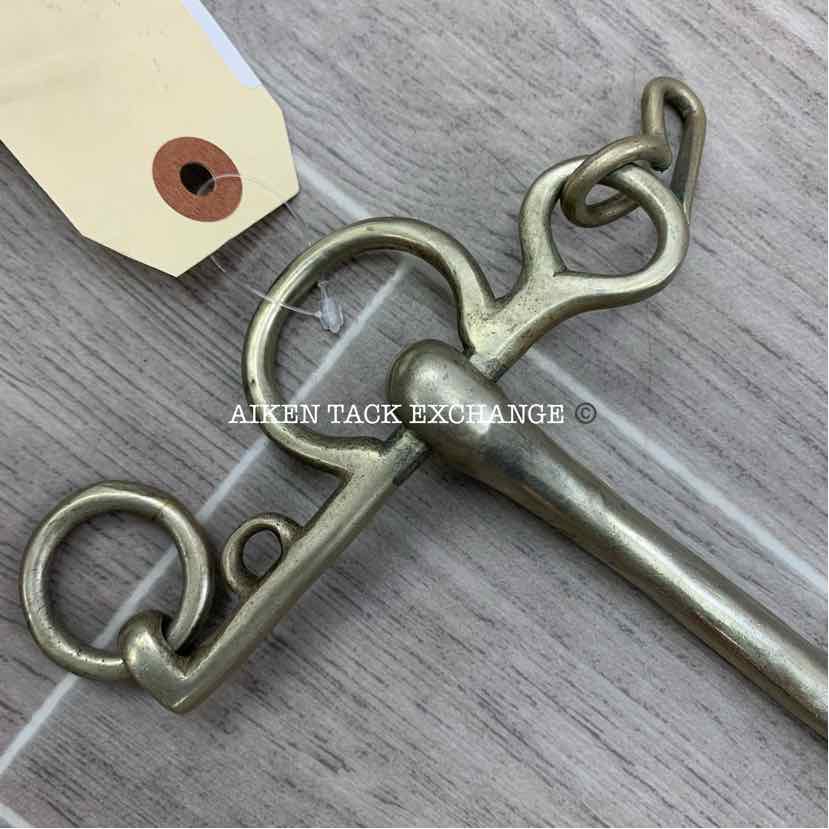 Solid Nickel Mullen Mouth Pelham Bit 5" (No Curb Chain)