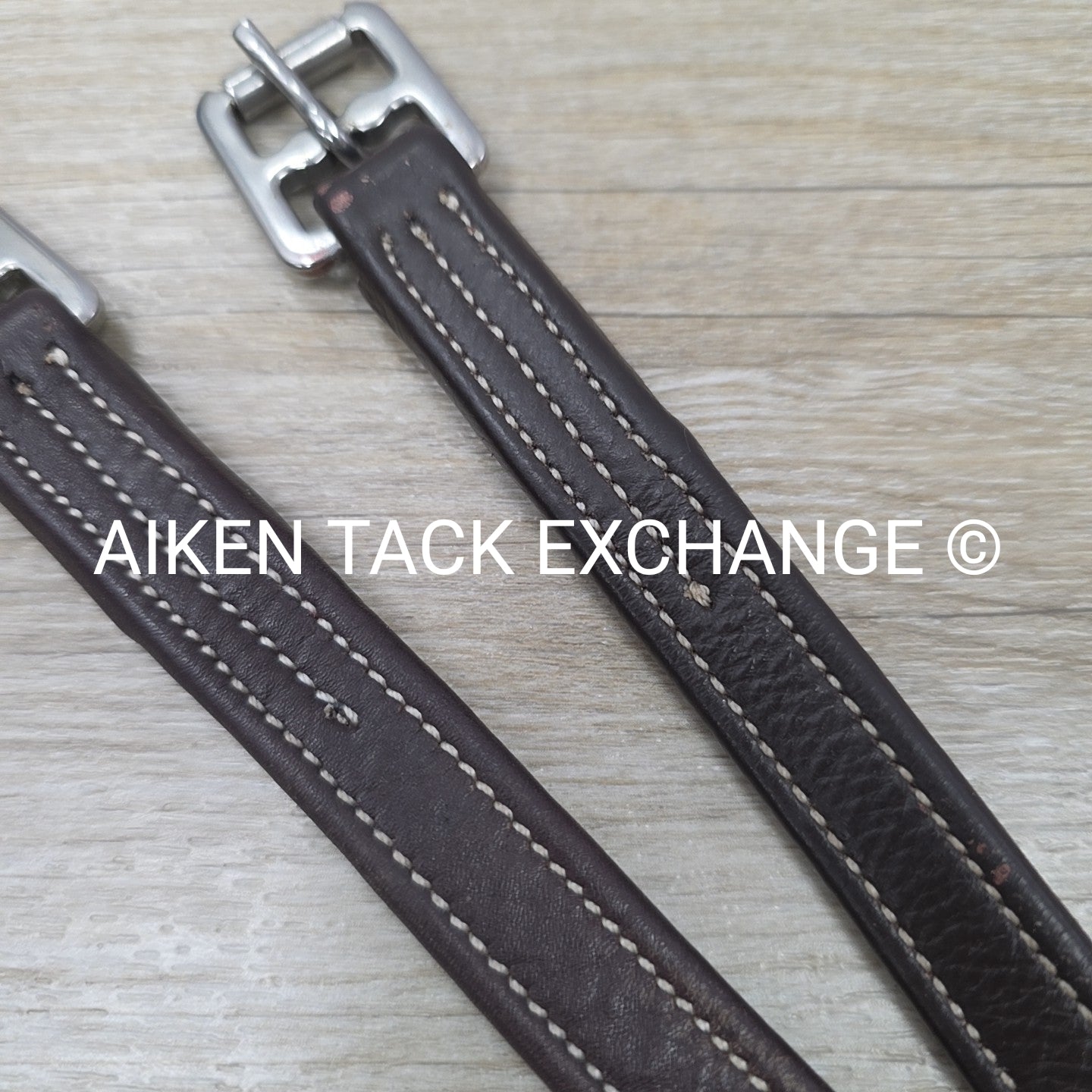 SmartPak Lined Stirrup Leathers, Brown, 42"