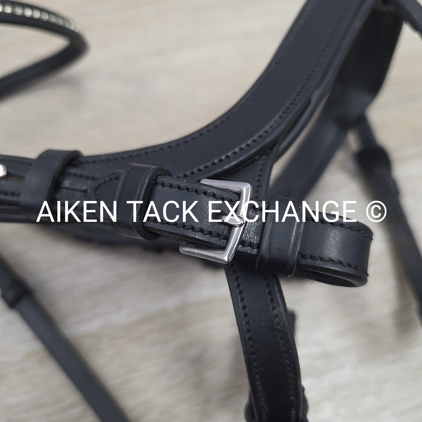 Schockemohle Equitus Beta Anatomical Special Bridle, Black, No Reins, Size Cob