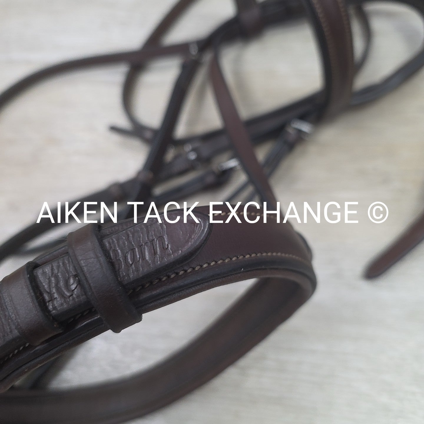 KL Select Red Barn Fancy Stitched Bridle with Laced Reins, Brown, Size Full