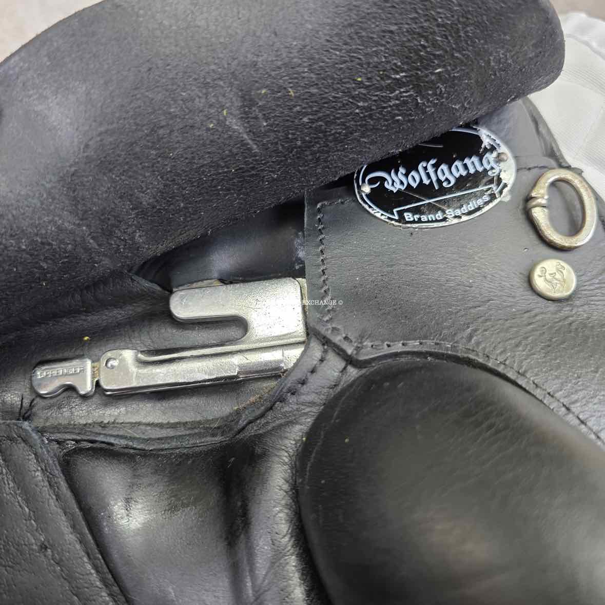 2011 Custom Saddlery Wolfgang Solo Dressage Saddle, 17" Seat, Adjustable Tree, Wool Flocked Panels