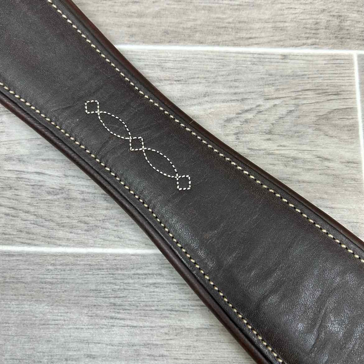 M. Toulouse Double Elastic Girth, Brown, 52"