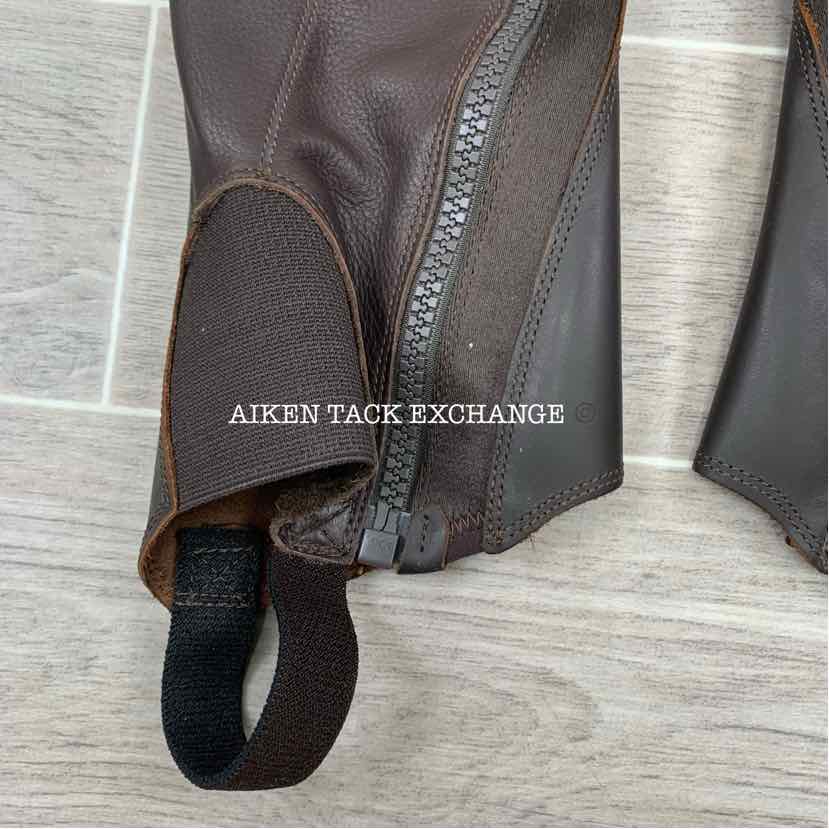 Schockemohle Tonics Sirius Half Chaps, Brown, Size 39 Calf 44 Height