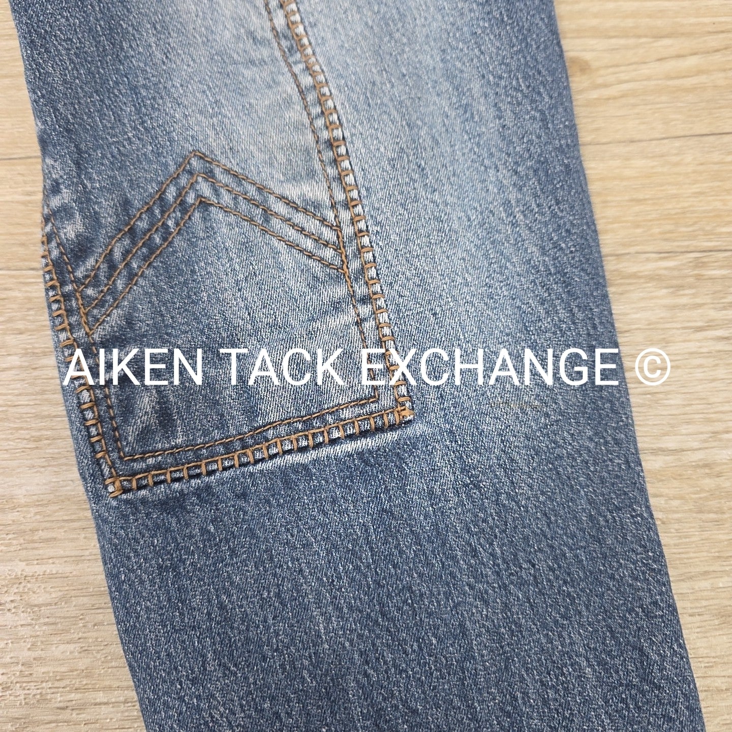 Ovation Denim Knee Patch Breeches, Size 30