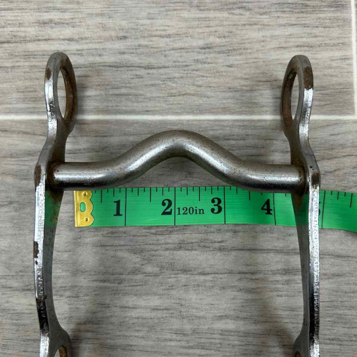 Plated Mullen Mouth Shanked Bit 4"