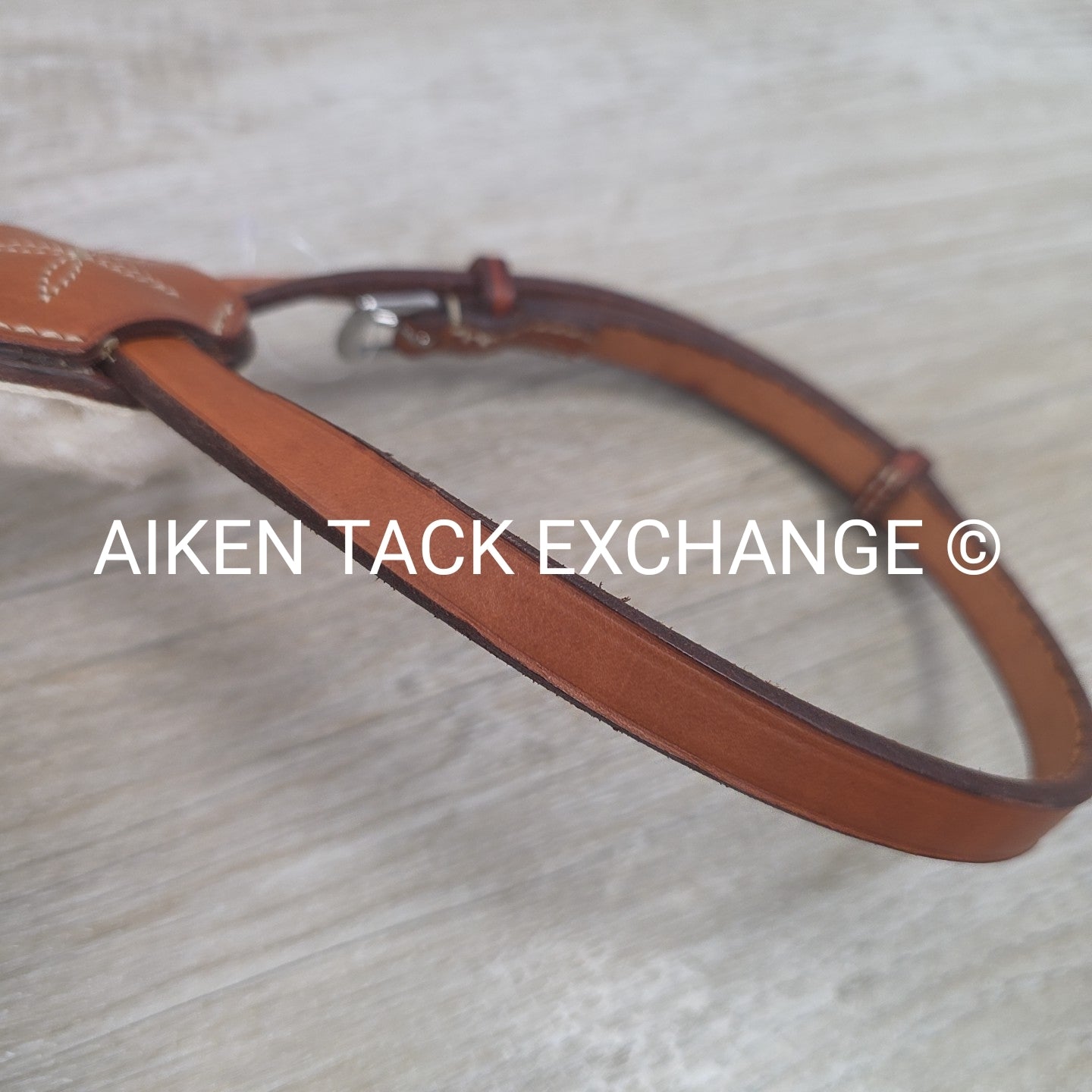Edgewood Raised Fancy Stitched Figure 8 Noseband, Brown, Size Cob