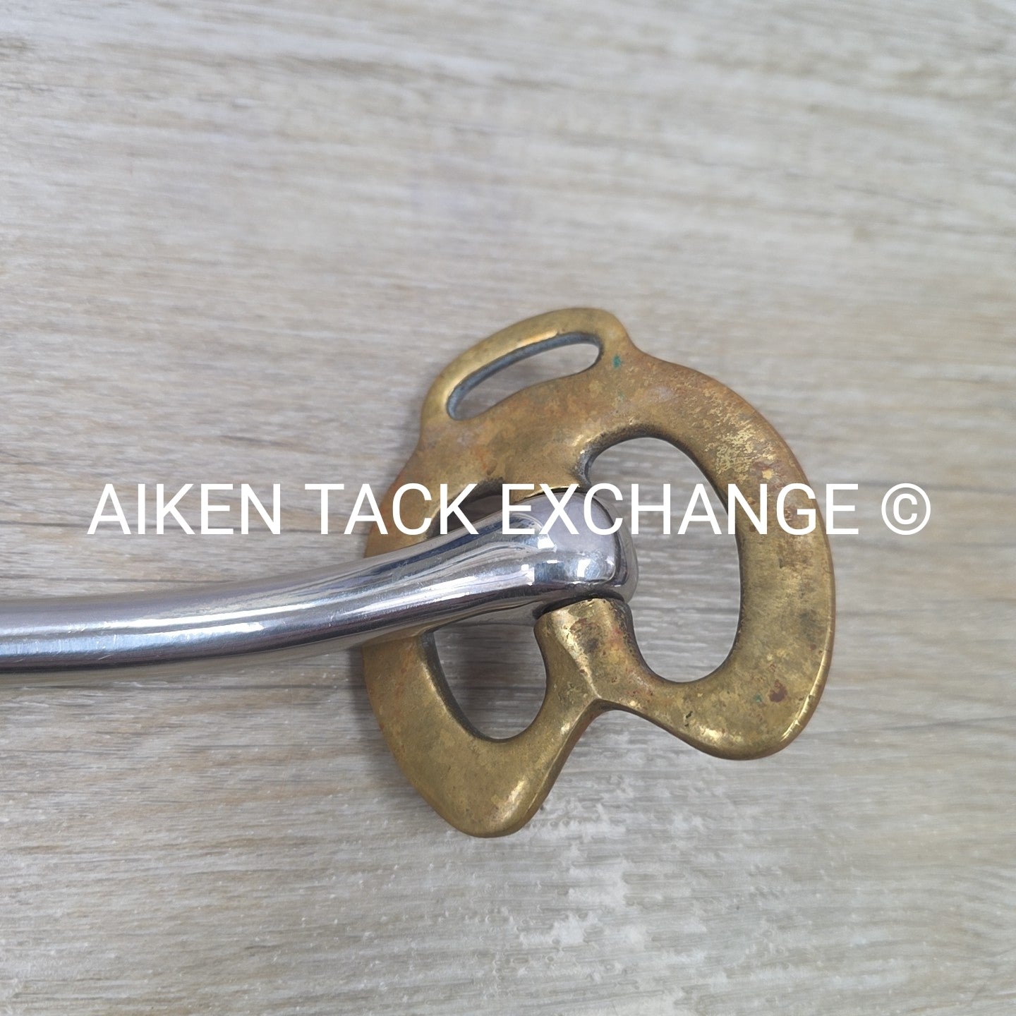 Mullen Mouth Horseshoe Stallion Bit 4.5"