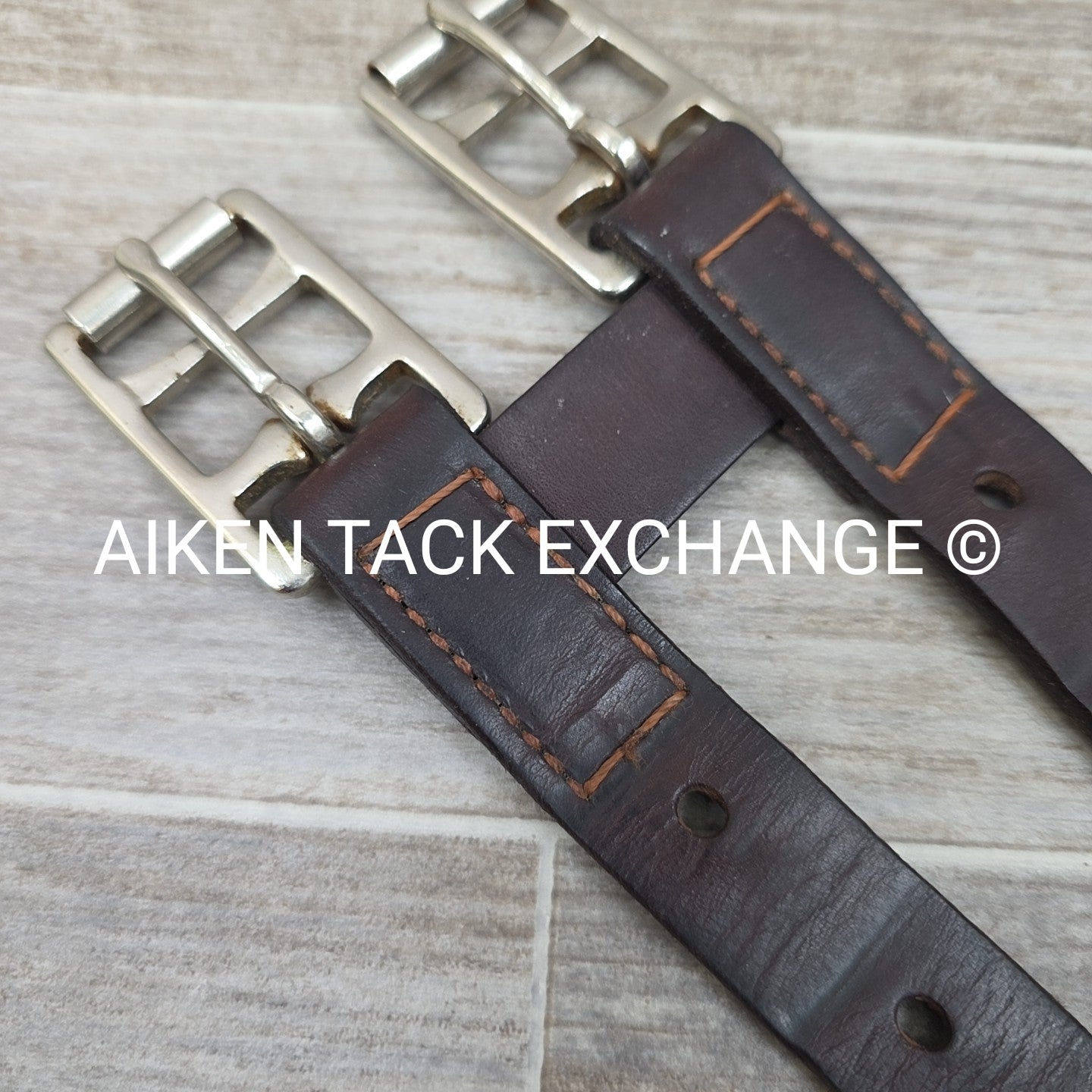 English Leather Girth Extender with Roller Buckles