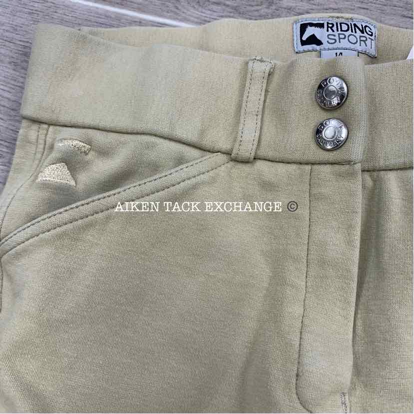 Dover Saddlery Riding Sport Knee Patch Breeches, Size 14