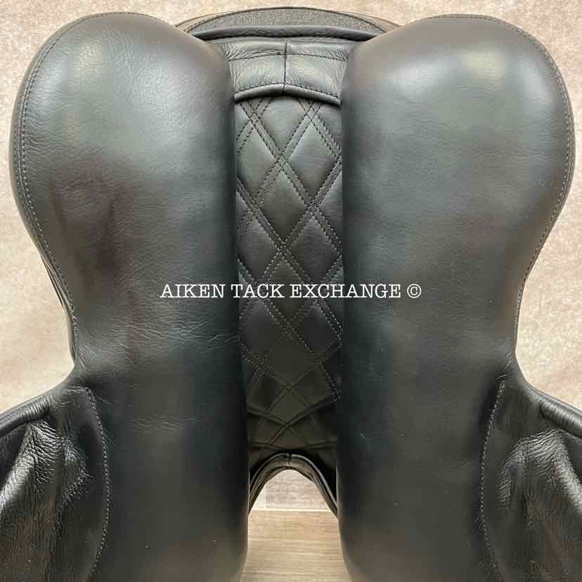 2023 Bliss of London Paramour Monoflap Dressage Saddle, 17" Seat, Short Flap, MW/W Tree, Wool Flocked Panels