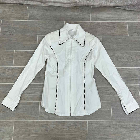 Show Diva Designs Long Sleeve Western Show Shirt, Size Small