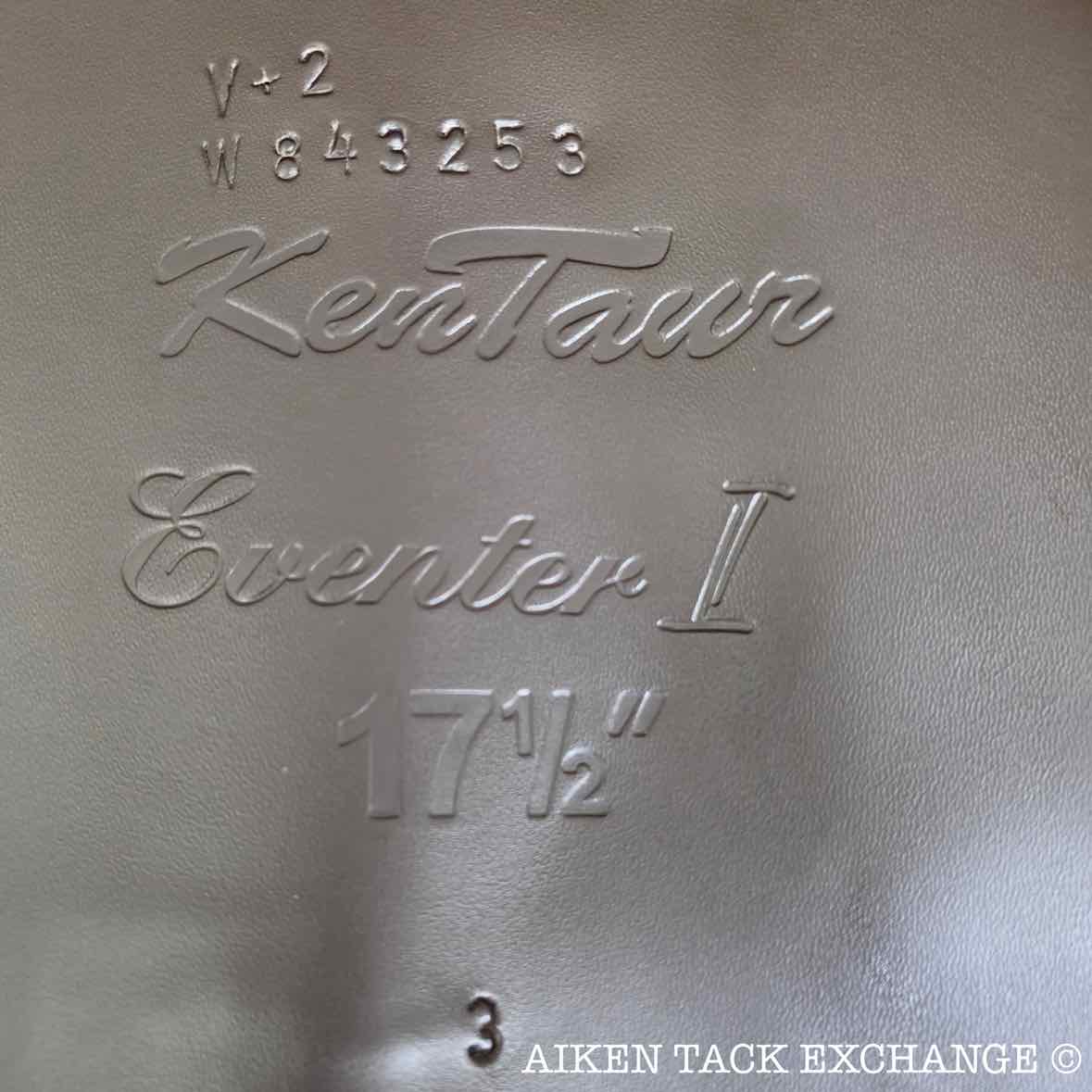 2025 Kentaur Eventer II Monoflap Jump Saddle, 17.5" Seat, Medium Wide Tree, Wool Flocked Panels