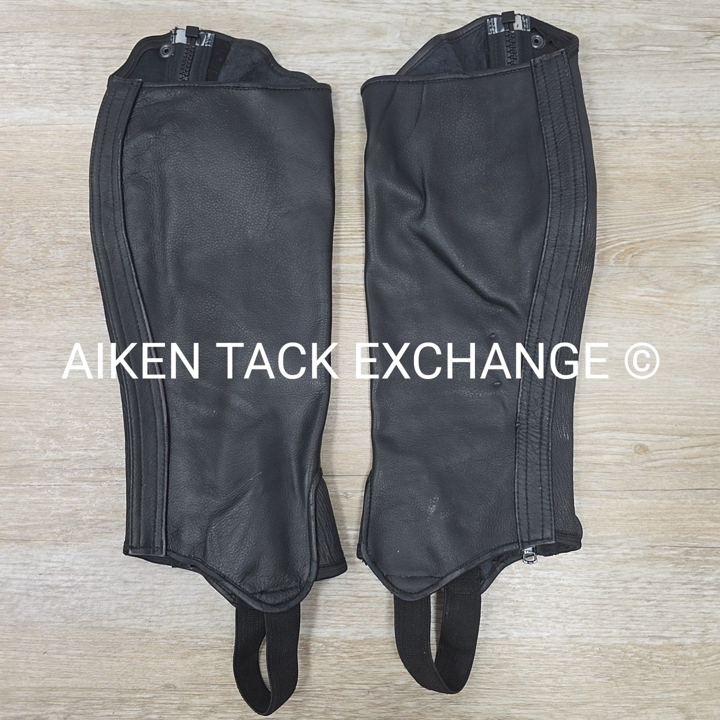 Royal Highness Leather Half Chaps, Size 15" Calf 16" Height