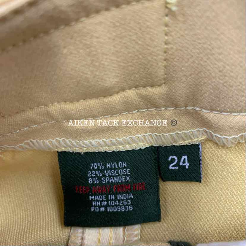 Horseware Lucinda Green Bramham Knee Patch Breeches, Size 24 R