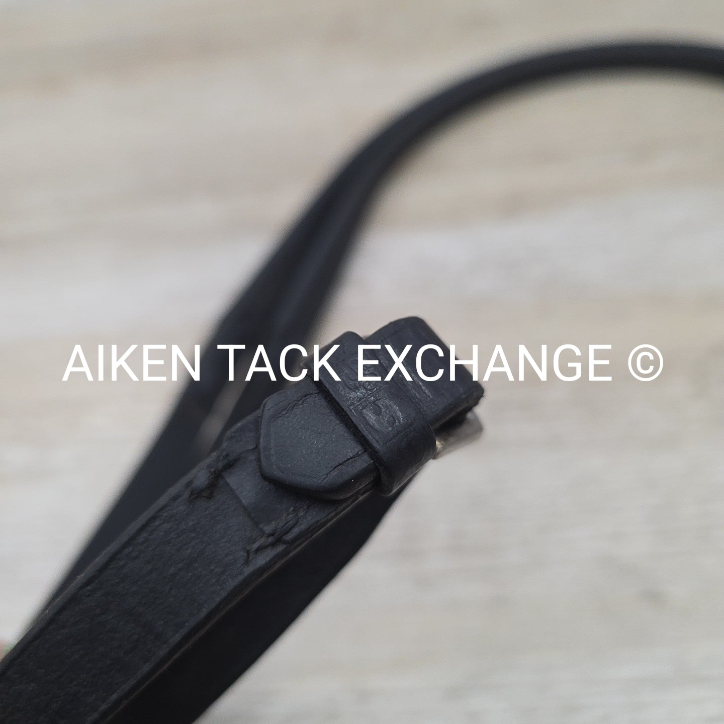 Stubben Rubber Reins, Black, 56"