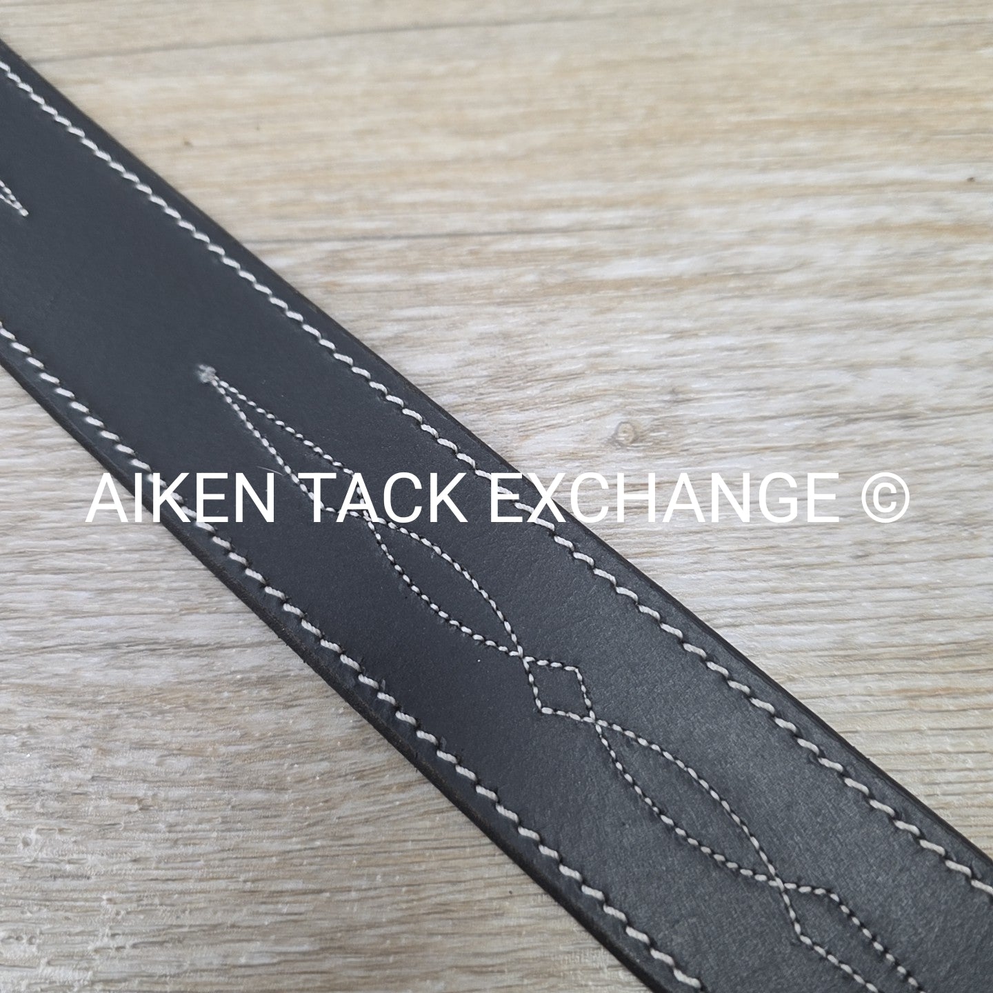 Dover Saddlery Fancy Stitched Belt, Black, 28