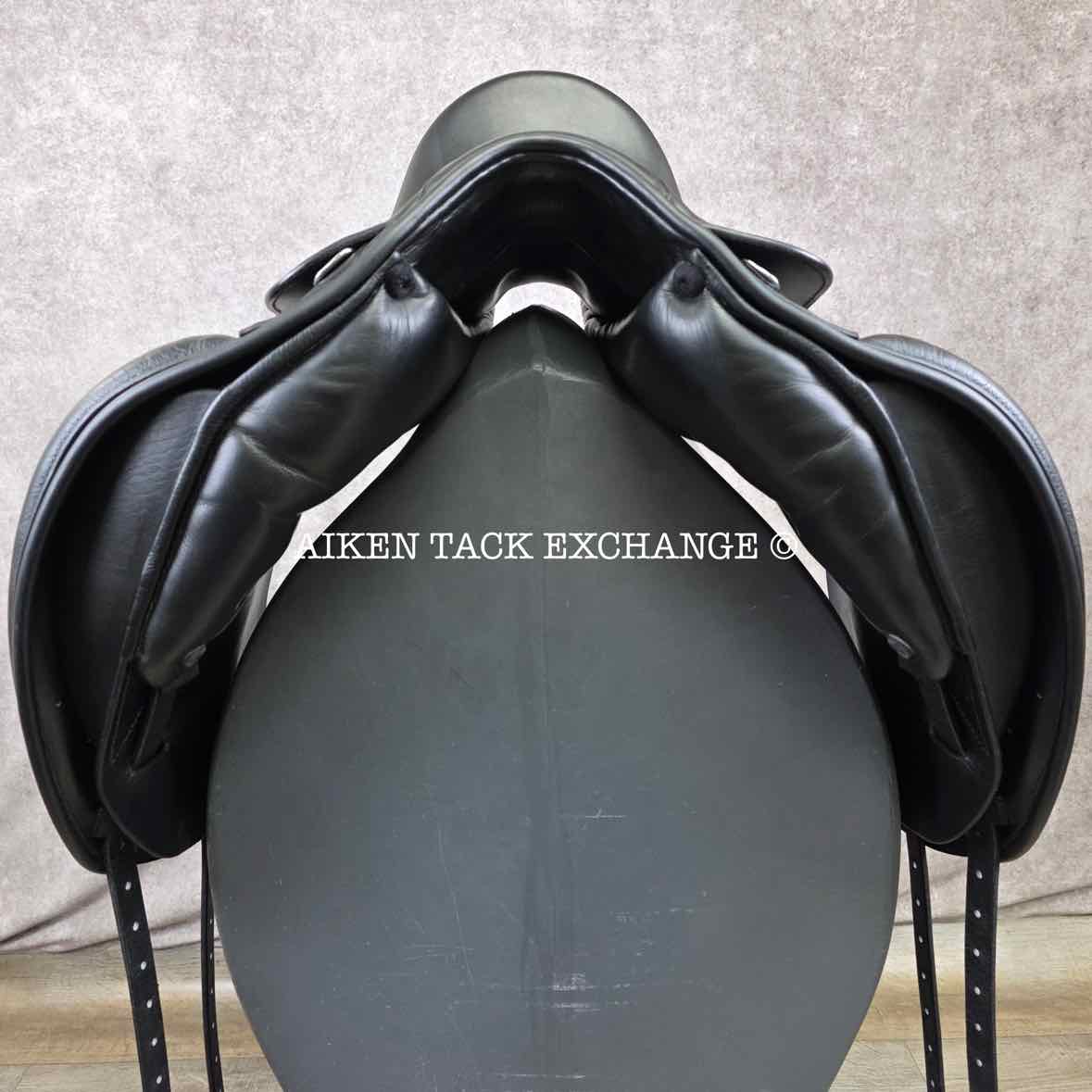 2008 Prestige Galileo Dressage Saddle, 17" Seat, 34 Tree - MW, Wool Flocked Panels