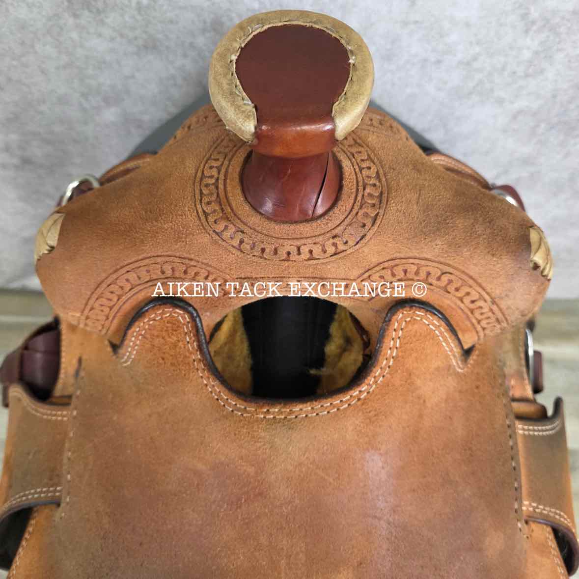 Henderson Custom Saddlery Roughout Western Saddle, 16" Seat, Wide Tree - Full QH Bars