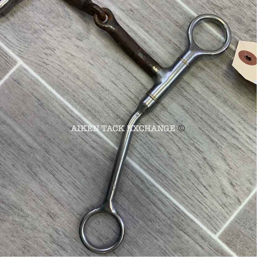 Reinsman 563 Single Joint Sweet Iron Shanked Bit 5"