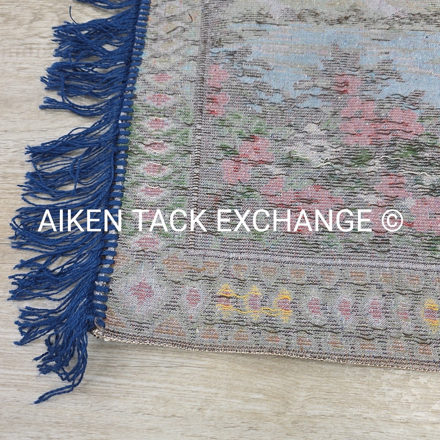 Vintage P & C Woven Velvet Tapestry w/ Horse Scene