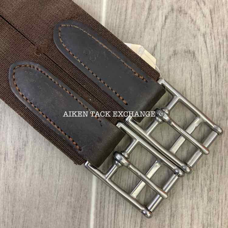 Dover Saddlery Leather Girth w/ Elastic on One End 56"