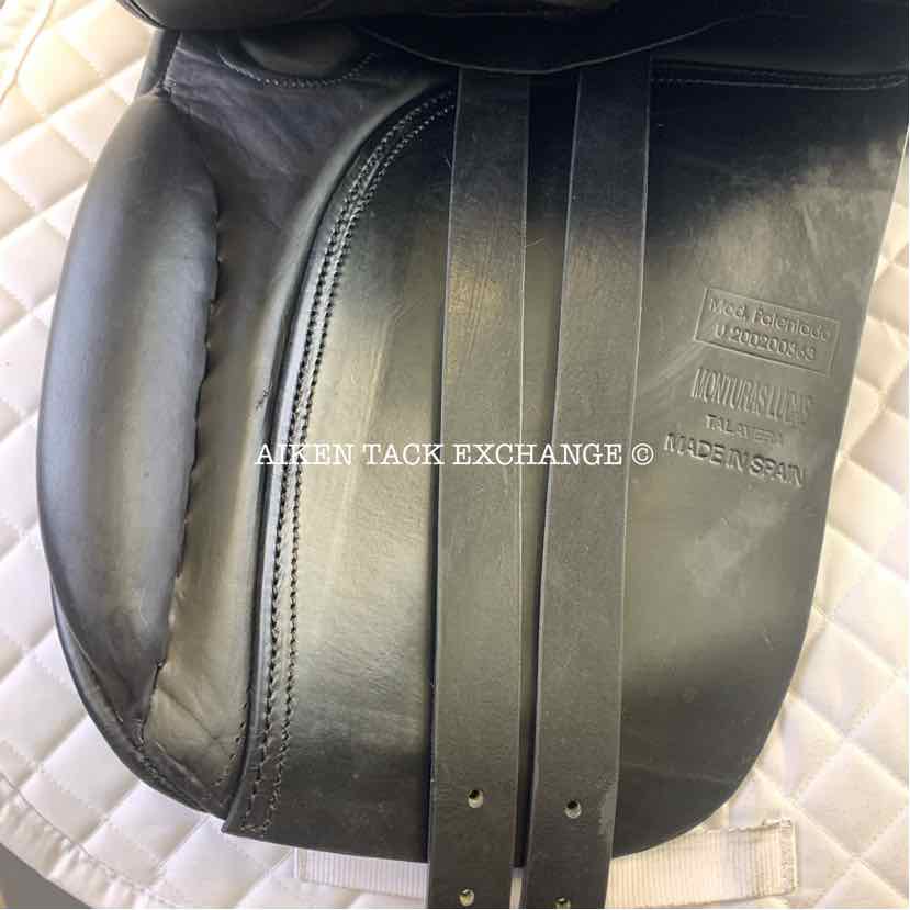 Monturas Lucas Talavera Dressage Saddle, 17.5" Seat, Medium Wide Flex Tree, Foam Panels