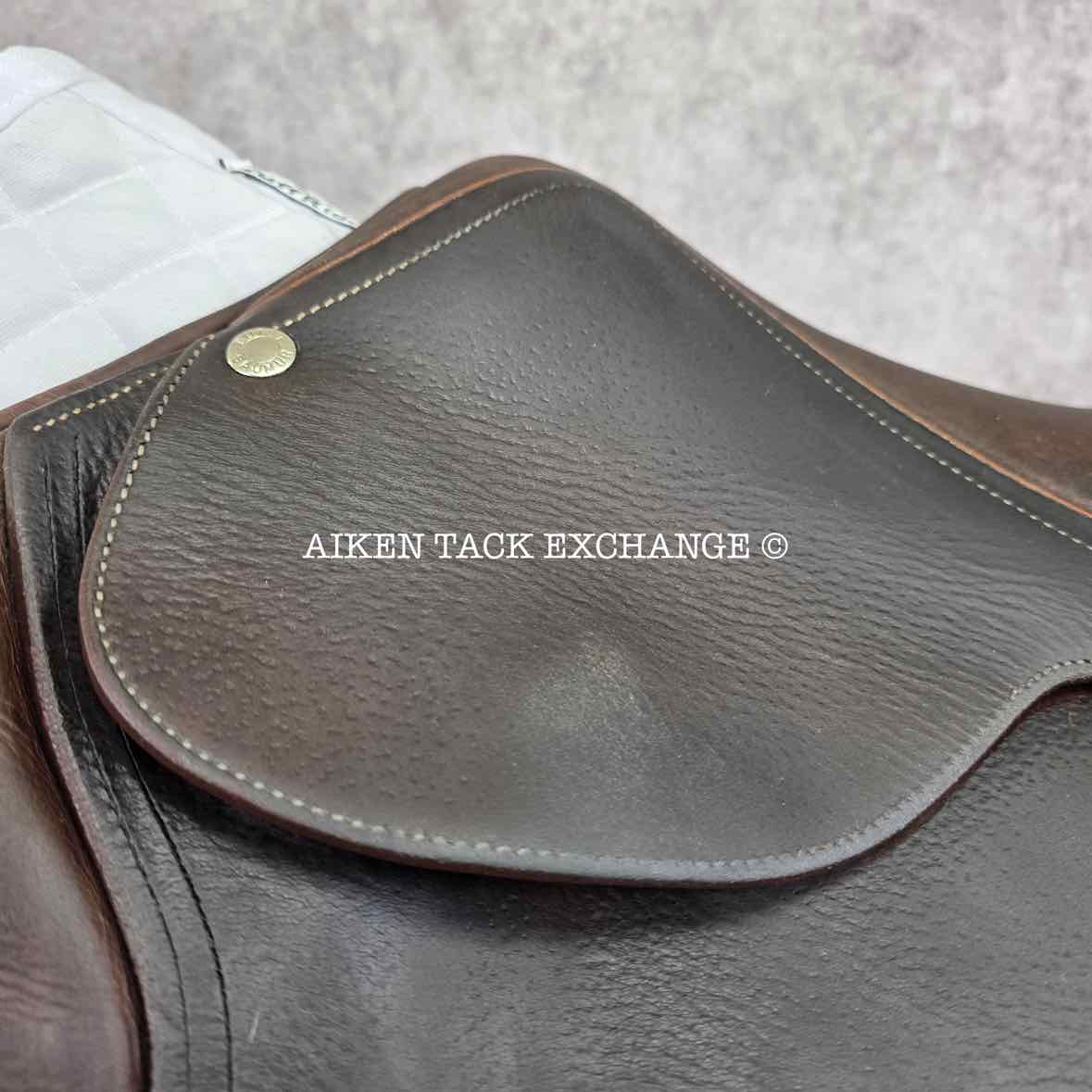 2003 Butet L-Seat (Semi Deep) Close Contact Jump Saddle, 17" Seat, 1 Flap, Medium Tree, Foam Panels