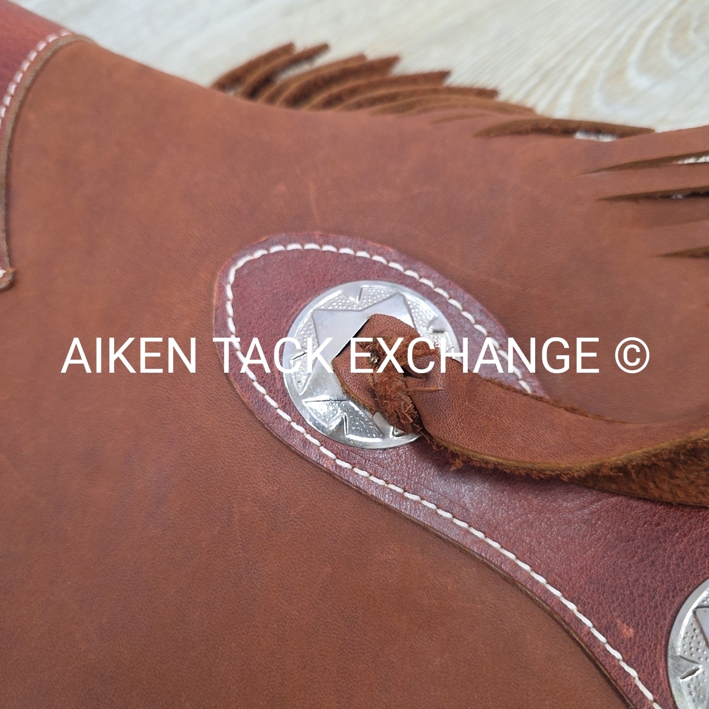 Montana Leathermaker BA Bryan Lindberg Cropped Fringe Chaps, Women's S/M