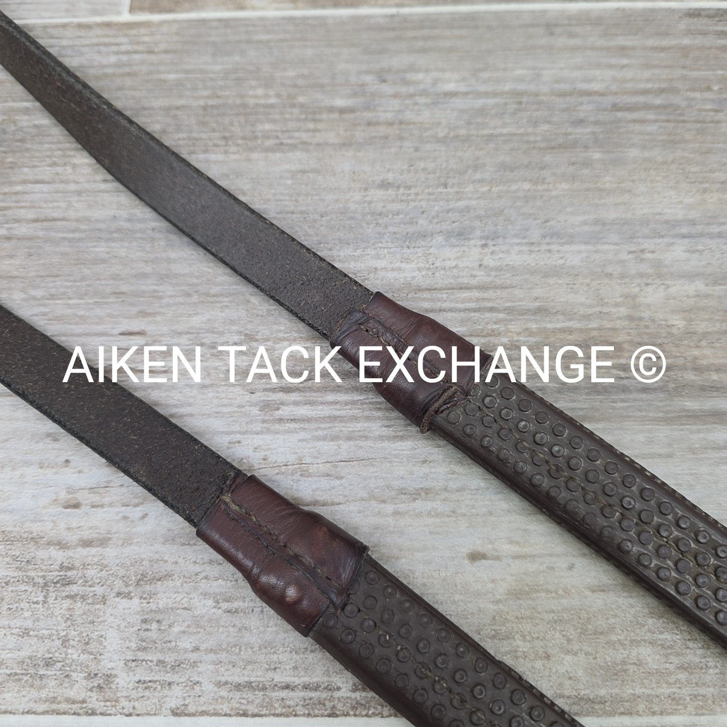 HDR Monocrown Bridle with Rubber Reins, Brown, Oversize