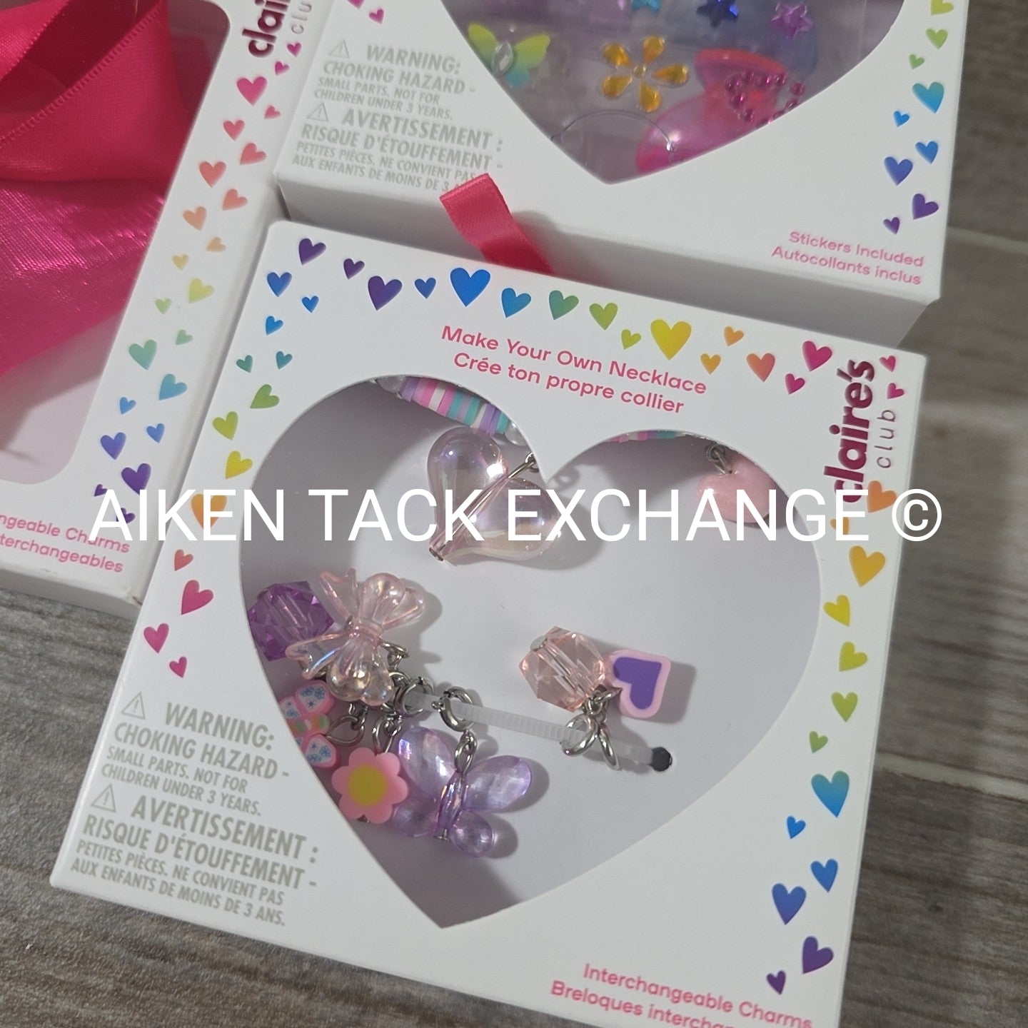 Claire's DIY Bundle - 1 Necklace Set, 2 Hair Clip Sets
