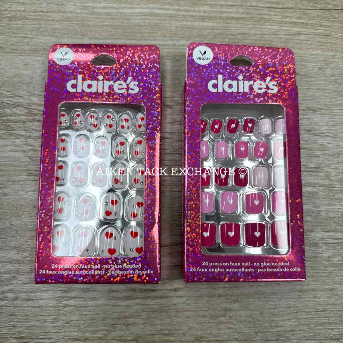 Claire's Press-On Nails (2 Sets) - 24 Count Each (48 Total)