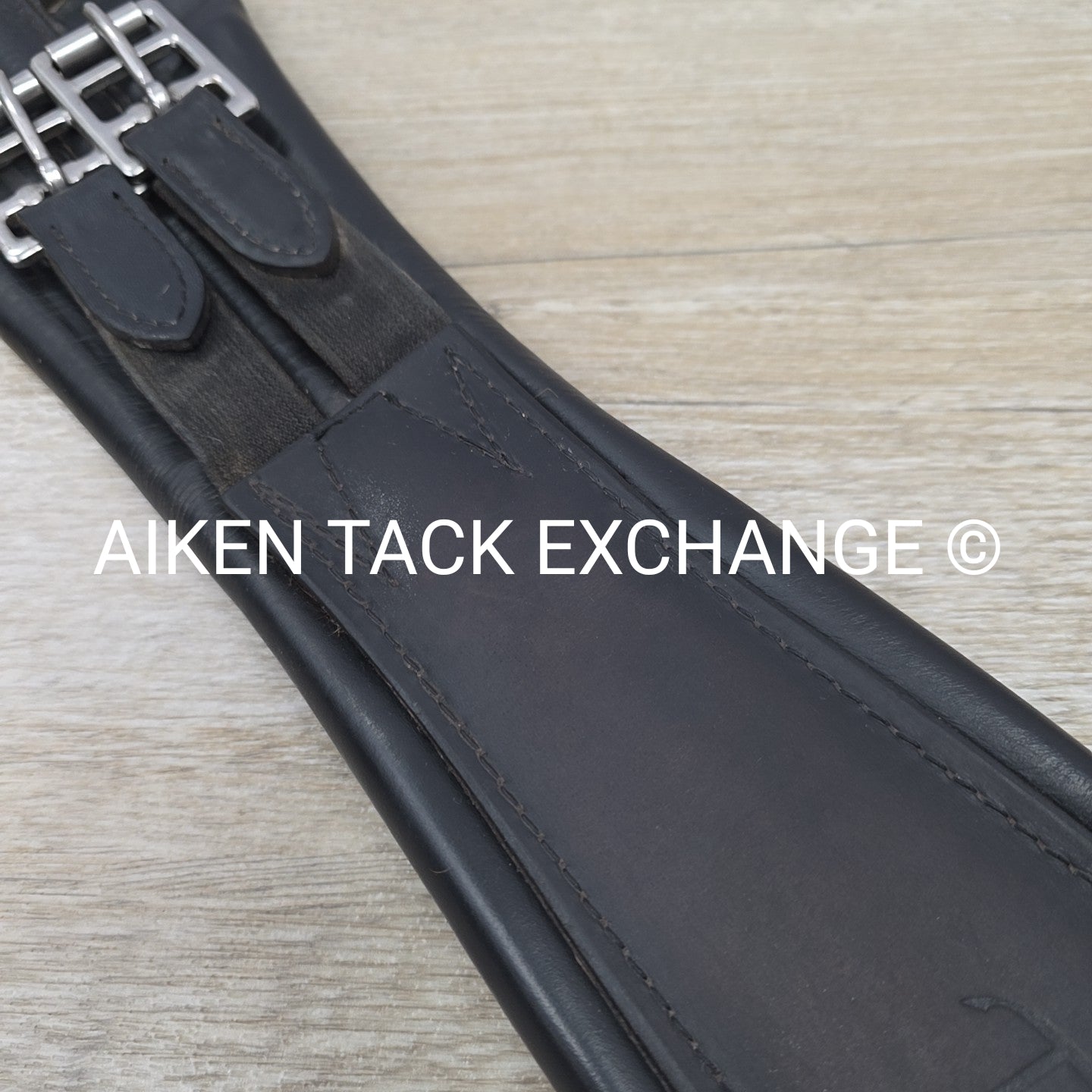 Trilogy Padded Leather Contour Girth, Black, 24"