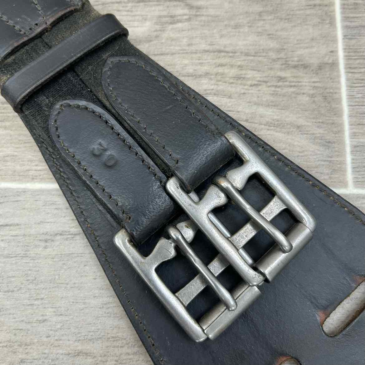 Leather Dressage Girth, Black, 30"