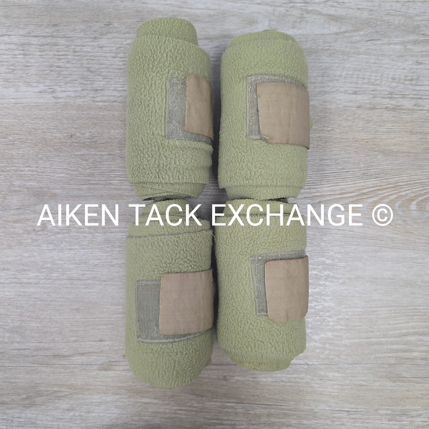 Centaur Fleece Polo Wraps, Olive Green, Set of 4
