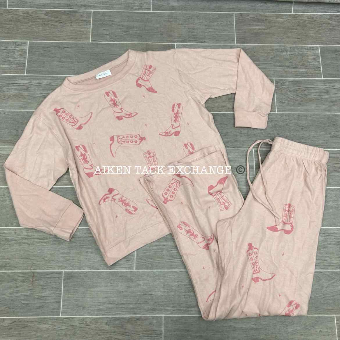 Phil Love Loungewear Set, Top & Bottom, Size Medium