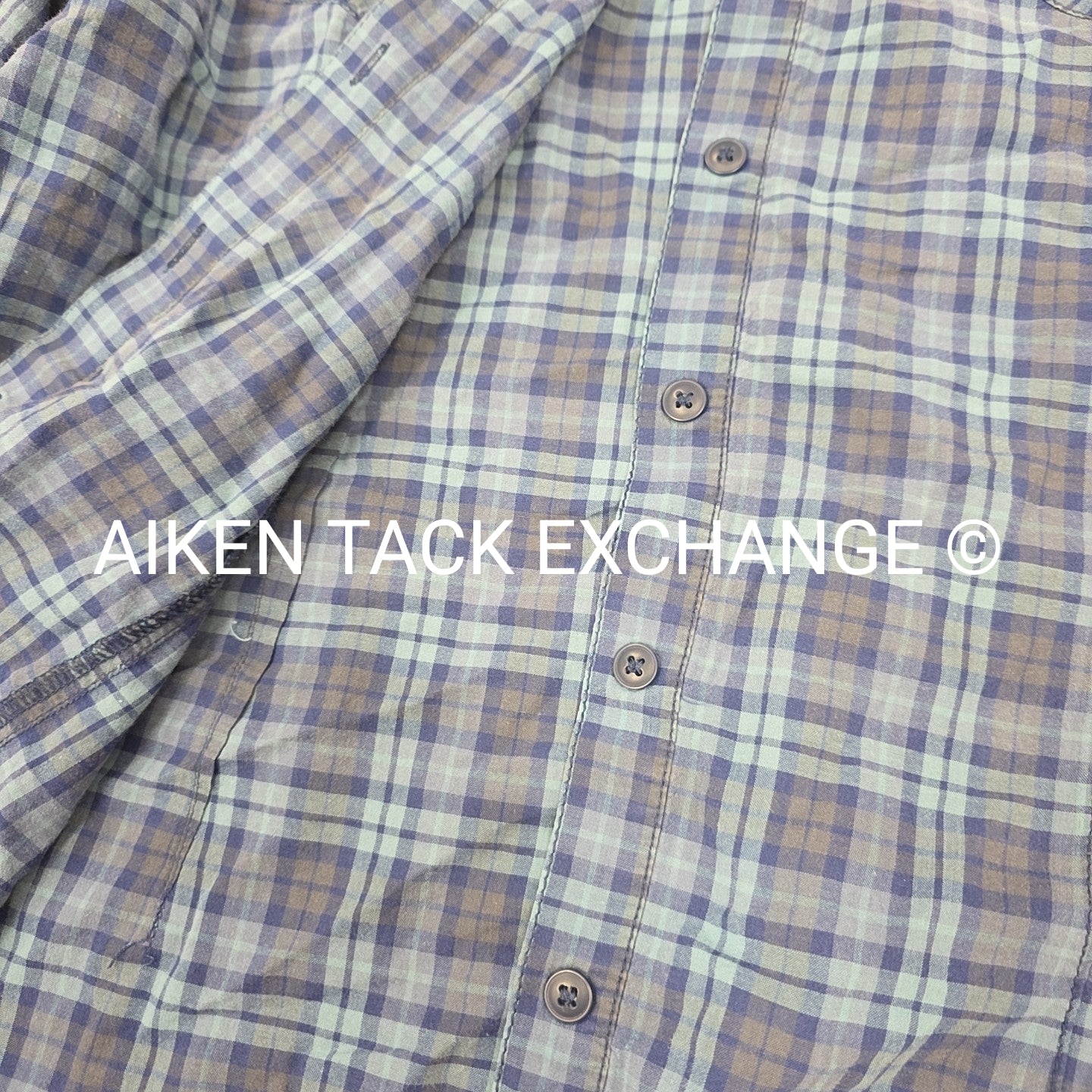 Bit & Bridle Button Up Lightweight Flannel, Women's XLarge