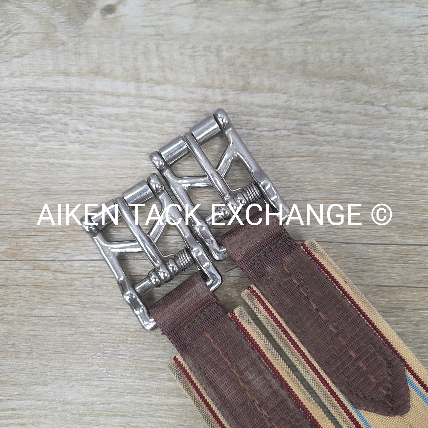 Lettia Coolmax Fleece Girth with Spring Buckles, Brown, 54"