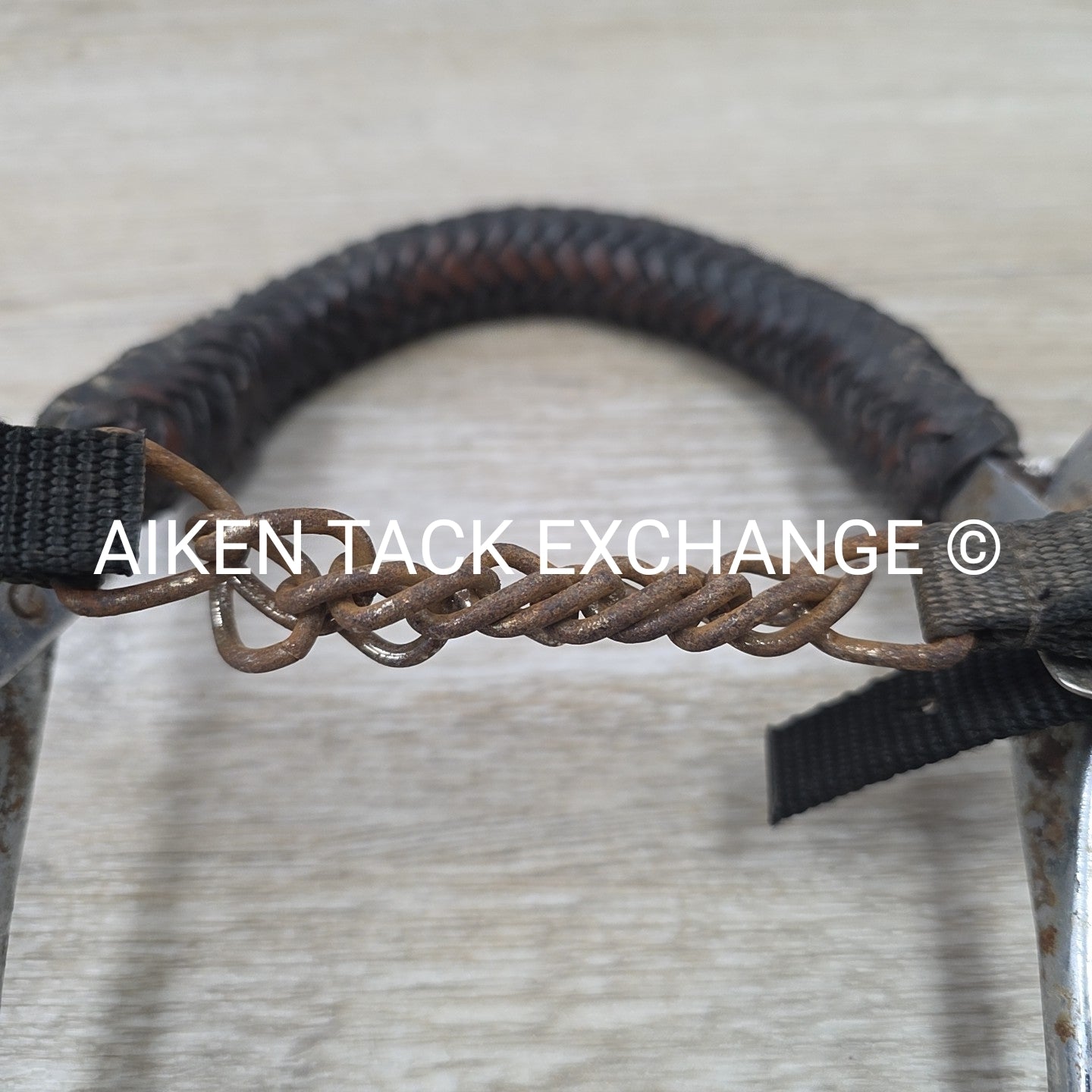 Mechanical Hackamore with Braided Nose